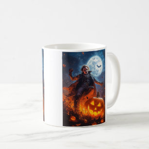 Caneca De Café Poster de Halloween Sketch.