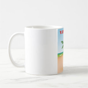 Caneca De Café Poster de viagens cubano da praia de Varadero