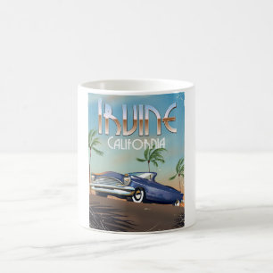 Caneca De Café Poster de viagens Irvine California