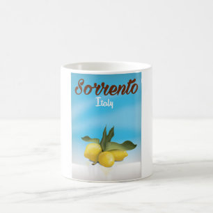 Caneca De Café Poster de viagens italiano das férias de Sorrento
