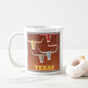 Caneca De Café Poster de viagens Para American Airlines No Texas