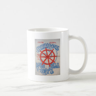 Caneca De Café Poster do corpo de cilindro e de cornetim dos