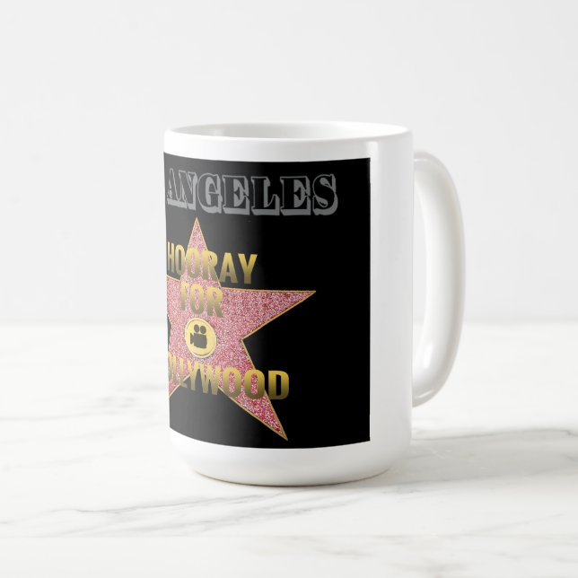 Caneca De Café Poster Hollywood Blvd. Coffee Mug (Frente Esquerda)