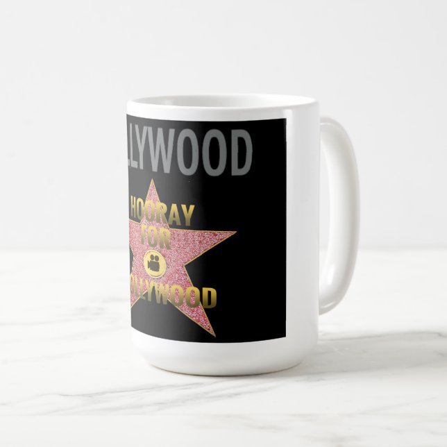Caneca De Café Poster Hollywood Blvd. Coffee Mug (Frente Esquerda)
