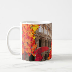 Caneca De Café Poster vintage de Roma ensopado