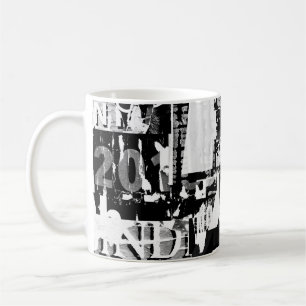 Caneca De Café Posters de propaganda de rua torn