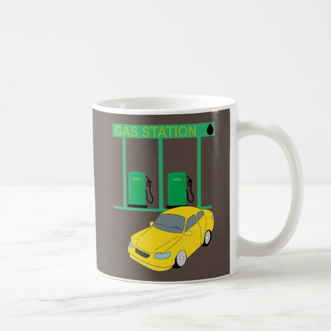 Caneca De Café Posto de Gasolina (Direita)