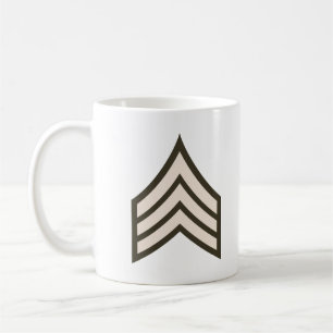 Caneca De Café posto de Sargento do Exército
