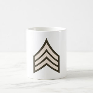 Caneca De Café posto de Sargento do Exército