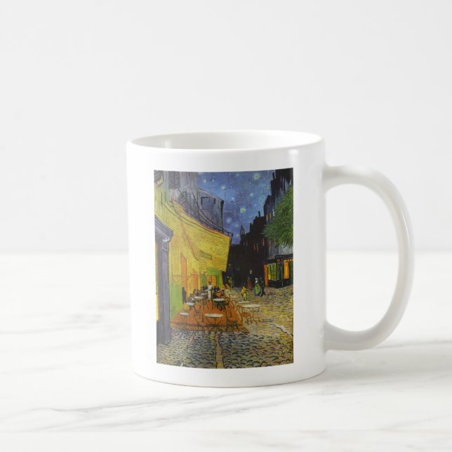 Caneca De Café Posto Impressionista Van Gogh Cafe Terrace (Direita)