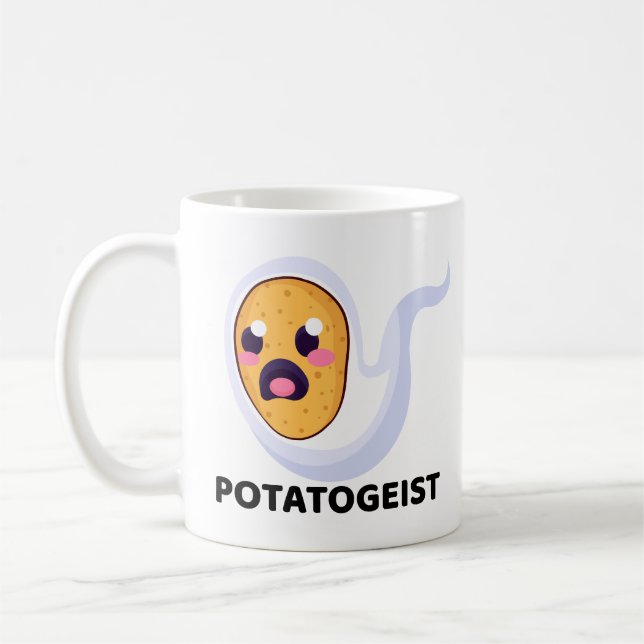 Caneca De Café Potatogista Spooky Spud Potato - Halloween Cute (Esquerda)