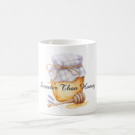 Caneca De Café Pote de Lavanda Mais Doce Que o Mel