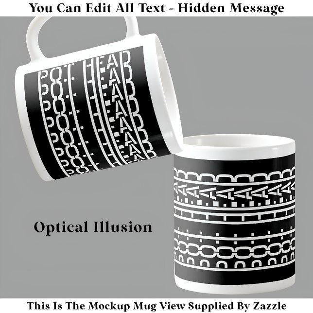 Caneca De Café Pote de Mensagem Oculta Café Viciado 119W Engraçad (Criador carregado)