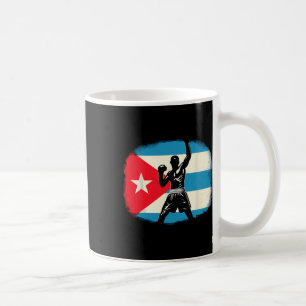 Caneca De Café Potência de Boxing Cubana com Orgulho de Bandeira