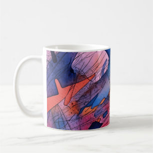 Caneca De Café "Potencial desencadeado" Arte Abstrato Contemporân