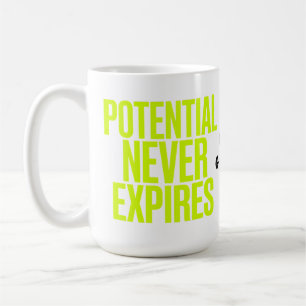 Caneca De Café Potencial Nunca Expira Mentalidade de Crescimento