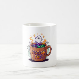 Caneca De Café Potion Fuel Magic - Dia de as Bruxas engraçado