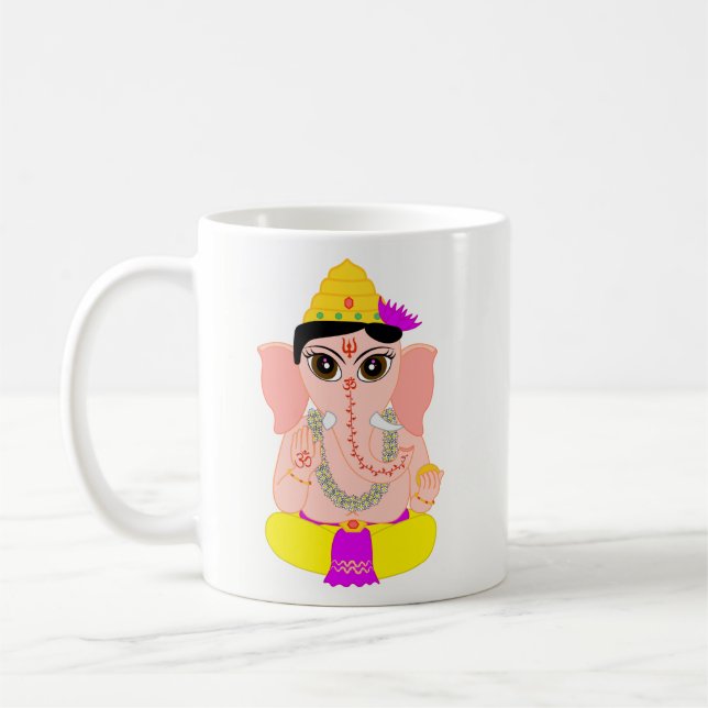 Caneca De Café Pouco Ganesha (Esquerda)
