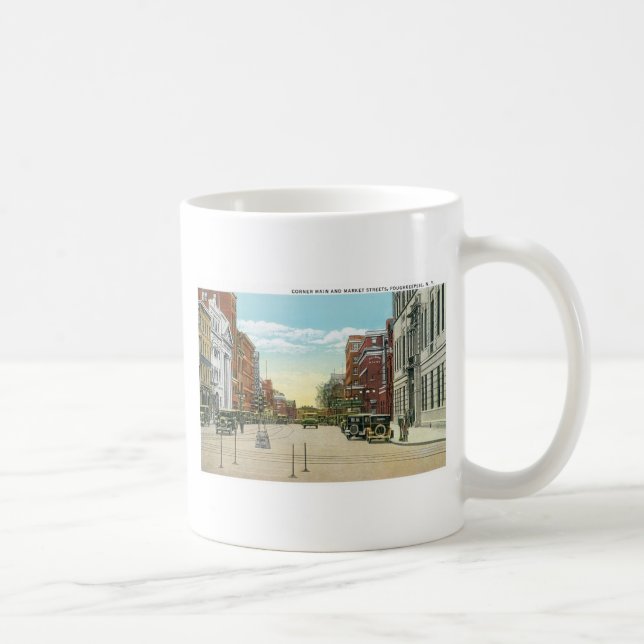 Caneca De Café Poughkeepsie, NY (Direita)