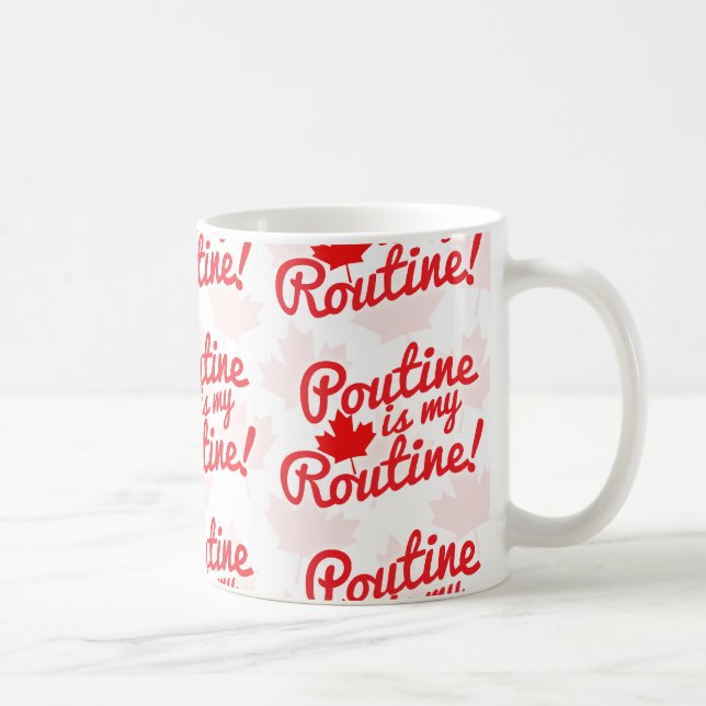 Caneca De Café Poutine é meu teste padrão rotineiro (Direita)