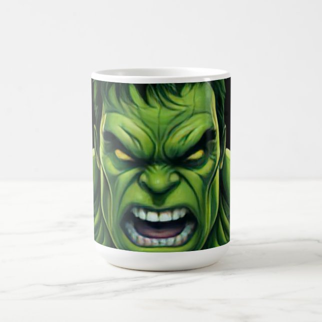 Caneca De Café Power Monster Comic Mug – Green Muscular Creature  (Centro)
