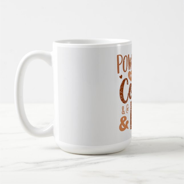 Caneca De Café Powered by Coffee & Love – Cute Mom Life Design (Esquerda)