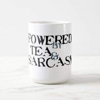 Caneca De Café Powered by Tea & Sarcasm