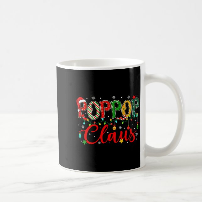 Caneca De Café Pp Claus Christmas Lights Pajama Family Matching M (Direita)