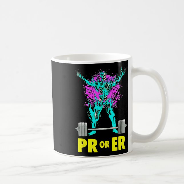 Caneca De Café Pr Ou Er Musculação Da Construção De Crimes De Pes (Direita)