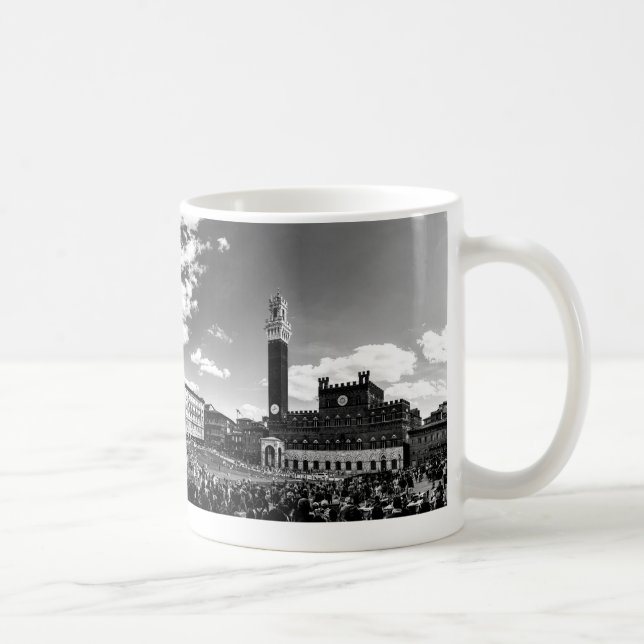 Caneca De Café Praça del Campo, Sienna.Italy (Direita)