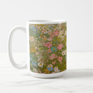 Caneca De Café Prado Colorido de Flores Silvestres 2