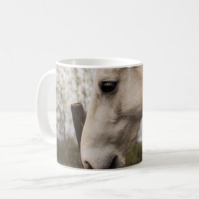 Caneca De Café Prado de Cavalo Branco (Frente Esquerda)