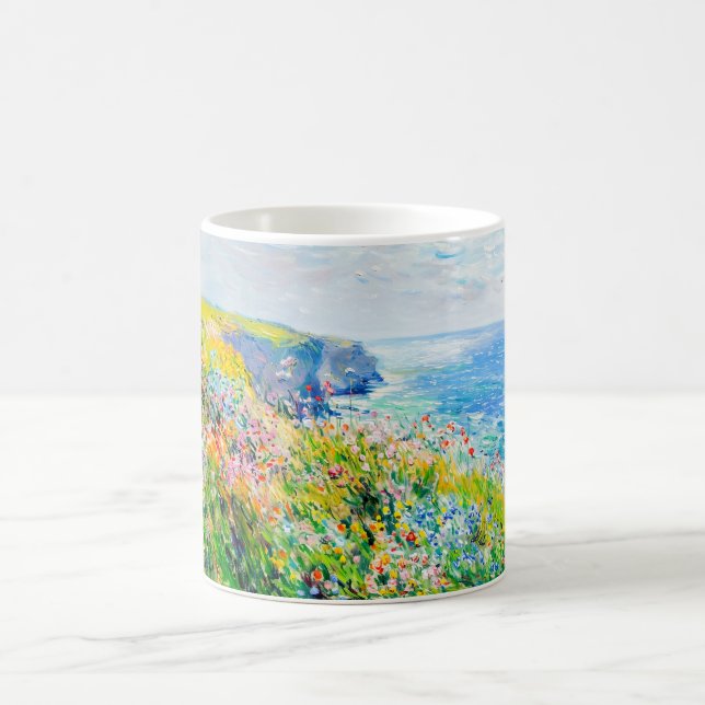 Caneca De Café Prado de Falésia Impressionista – Flores Silvestre (Centro)
