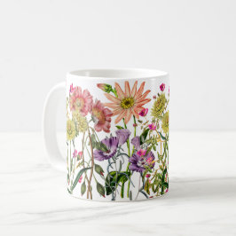 Caneca De Café Prado de flor silvestre