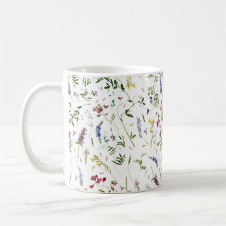 Caneca De Café Prados Escandinavos de Flores Selvagens