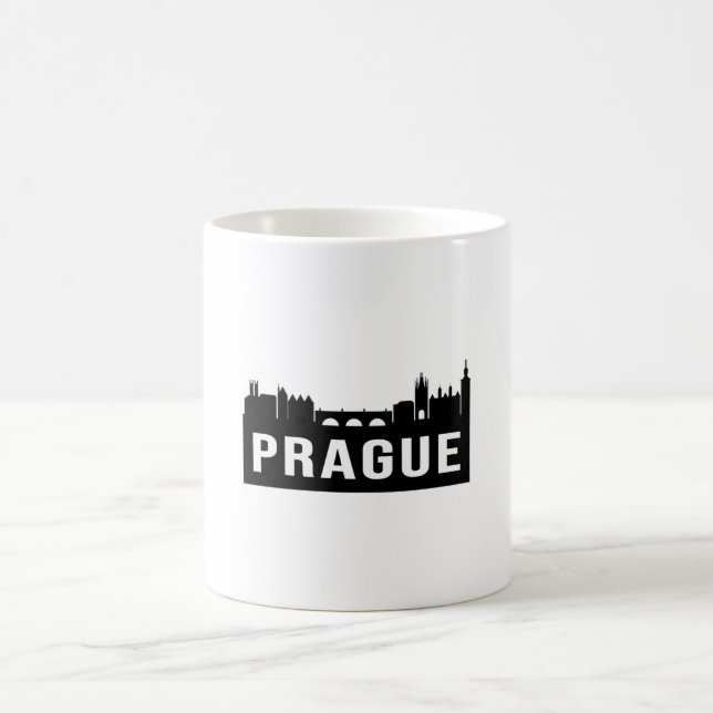 Caneca De Café Praga Cidade Cityscape Skyline Viagem Funny Gift (Centro)