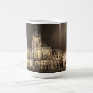 Caneca De Café Prague Castle Night