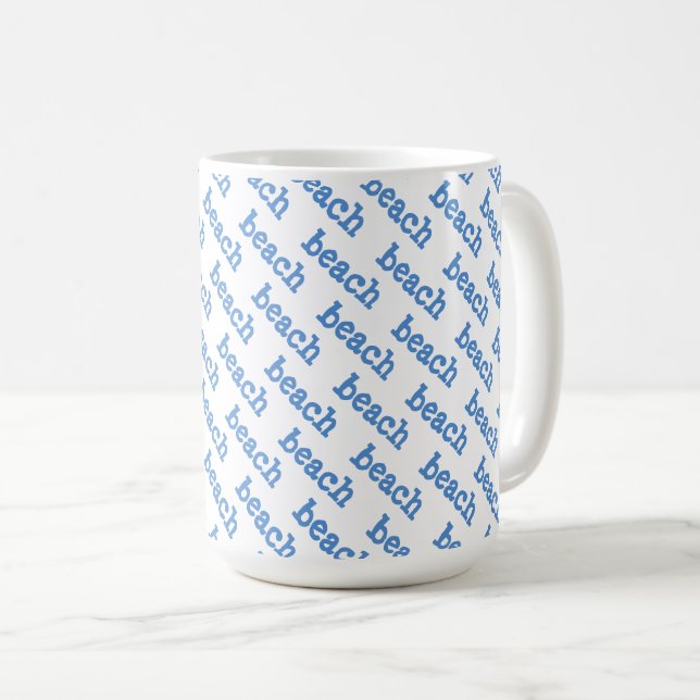 Caneca De Café Praia  (Frente Esquerda)