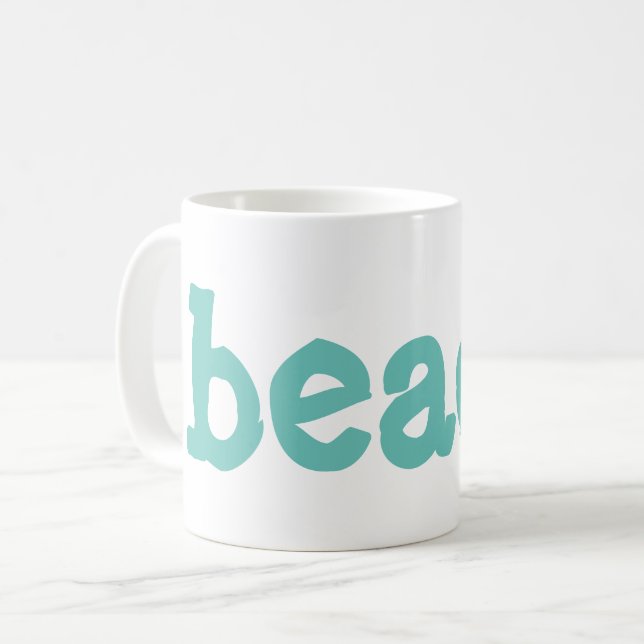 Caneca De Café praia (Frente Esquerda)