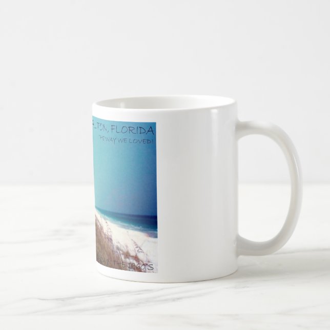 Caneca De Café Praia azul da montanha (Direita)