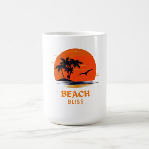 Caneca De Café Praia Bliss: Sol em Crise