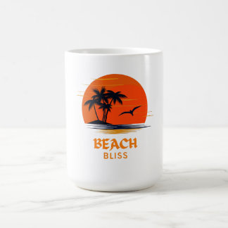 Caneca De Café Praia Bliss: Sol em Crise