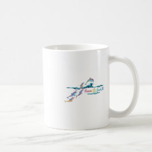 Caneca De Café Praia da Cidade do Panamá Flórida Colorido Amante 