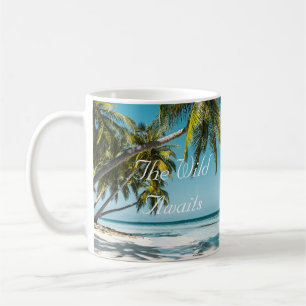Caneca De Café Praia de areia tropical oceano aventura personaliz