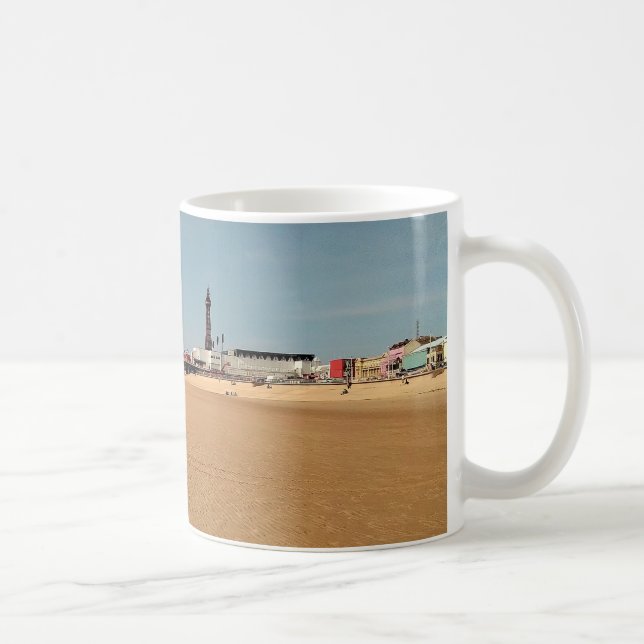 Caneca De Café praia de Blackpool (Direita)