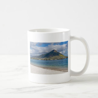 Caneca De Café Praia de Flic en flac com vista Tourelle du Tama