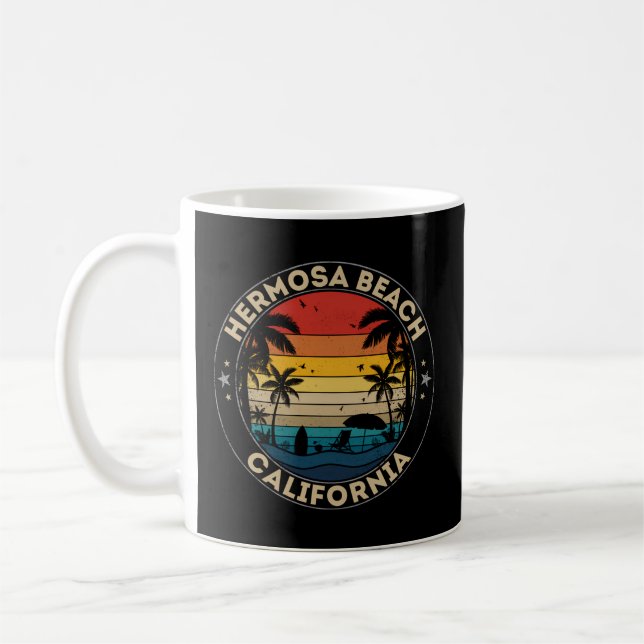 Caneca De Café Praia de Hermosa - Lembrete da Califórnia (Esquerda)