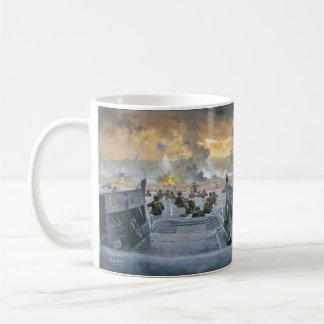 Caneca De Café Praia de Omaha no Dia D da II Guerra Mundial