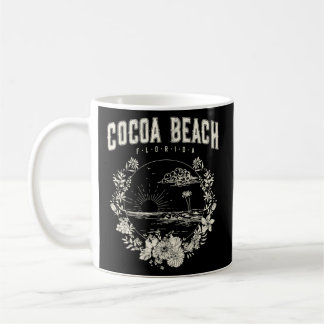 Caneca De Café Praia de Palm Trees da Flórida do Ccoa Beach