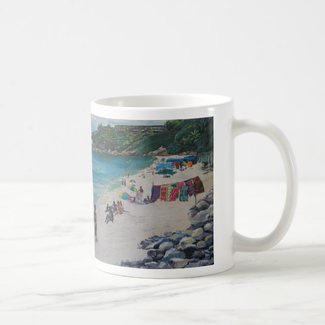 Caneca De Café Praia de Rio, Rio Beachby Sylvia LeDoux (Direita)